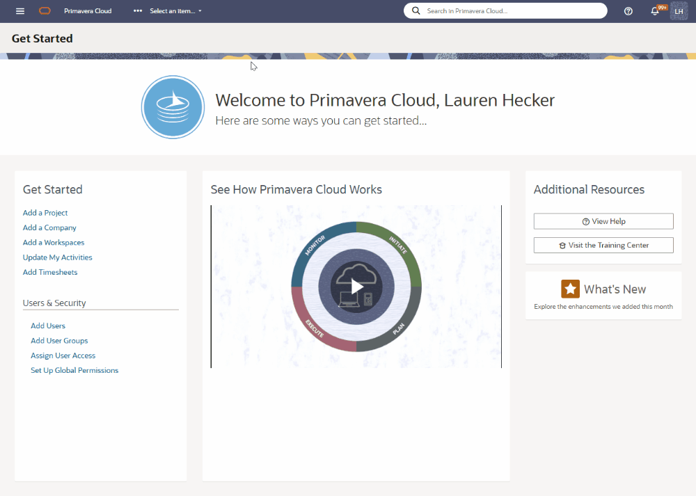 oracle primavera cloud open project schedule activities